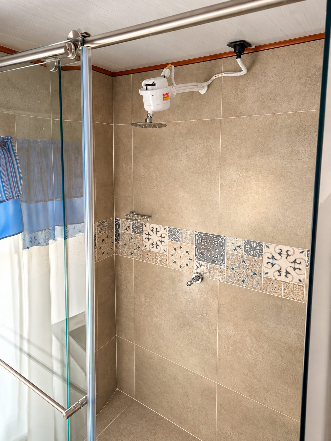 Ducha del baño privado de la Habitación 1