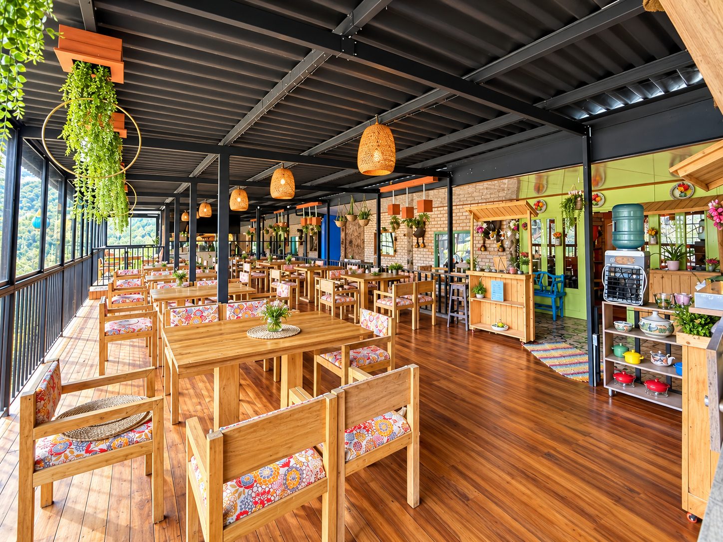 Terraza y comedor de Santa Rosalía